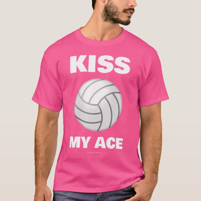 Lusnyj Volleyball kissar min is med Ord T Shirt (Framsida)