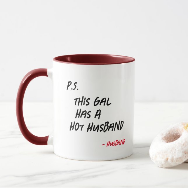 Lusnyj Wifey Mugg - den här galen har Hett Make Gi (Med munk)