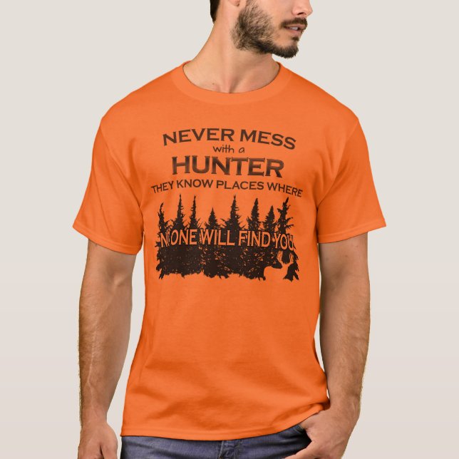 Lusnyjning  aldrig med Hunter T-Shirt (Framsida)