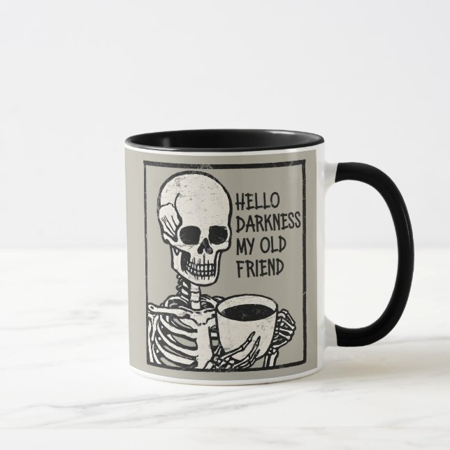 Lusnykaffe Hej Mörker min gamle vän Mugg (Höger)