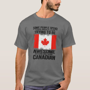 Lusnykanadensiska Flagga andra är kanadensiska kan T Shirt