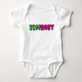 Lusnykantig "ZomBaby" Creepy Typography T Shirt