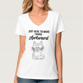 Lusnykatt - här för att göra Sak Awkward T Shirt