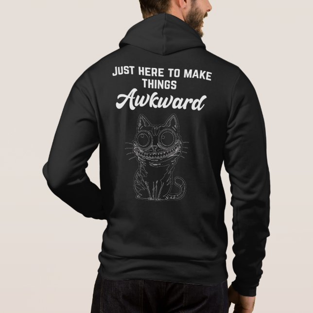 Lusnykatt - här för att göra Sak Awkward T Shirt (Baksida)