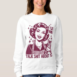 Lusnykatt T-Shirt My Cat och jag pratar Sopor om