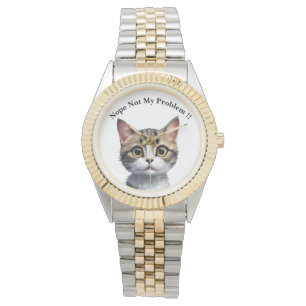 Lusnykatten säger inte mitt problem. armbandsur