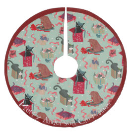 Lusnyketter i Personligen Julboxar Julgransmatta Borstad Polyester