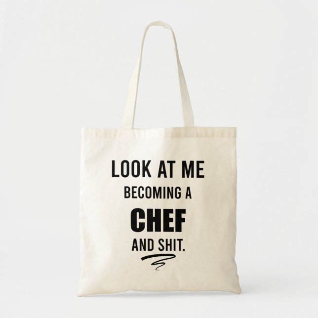 Lusnykokning Gift för Chef Funny Chef Shirt Tygkasse (Framsidan)