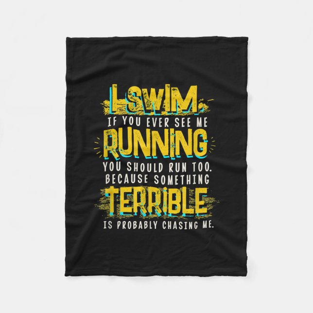 Lusnykomlingsgåva till Swimmer Fleecefilt (Framsidan)