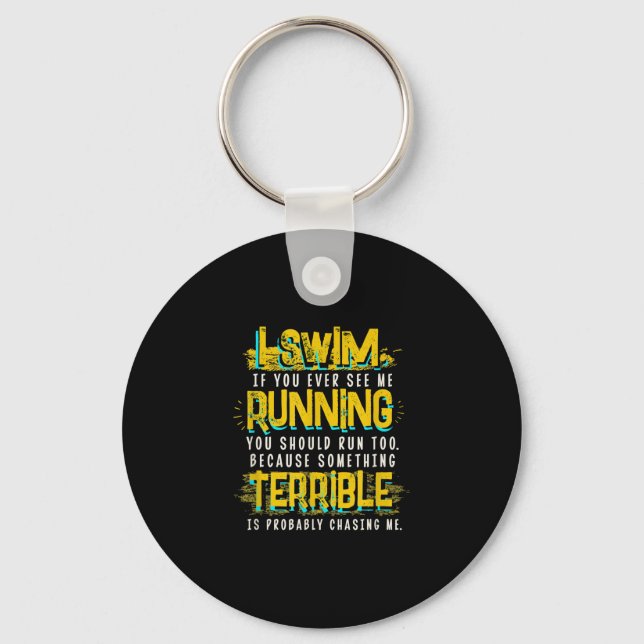Lusnykomlingsgåva till Swimmer Nyckelring (Framsida)