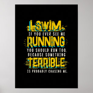 Lusnykomlingsgåva till Swimmer Poster