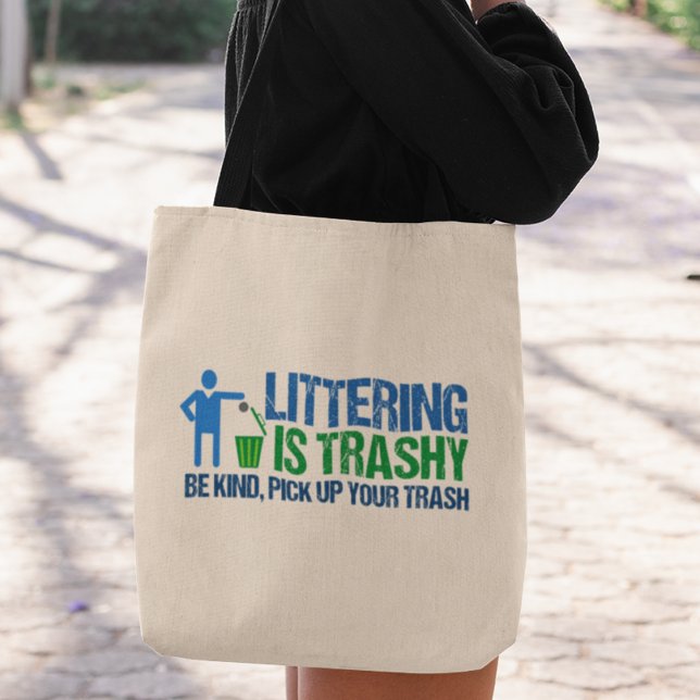 Lusnykonservationistisk strykning är Trashy Pun Tygkasse (Skapare uppladdad)