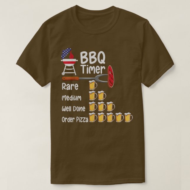 Lusnykonst BBQ Timer Grilling barbecue grilling T- T Shirt (Design framsida)