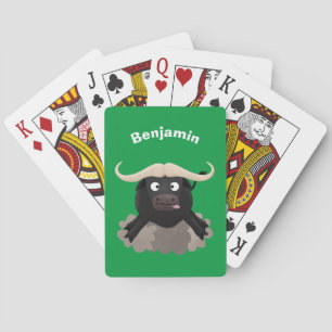 Lusnykörd vatten buffalo-tecknad casinokort