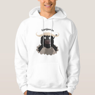 Lusnykörd vatten buffalo-tecknad hoodie