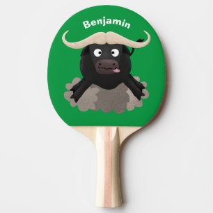 Lusnykörd vatten buffalo-tecknad pingisracket