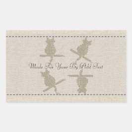 Lusnykterbåtar som är gjorda för din fastare rektangulärt klistermärke