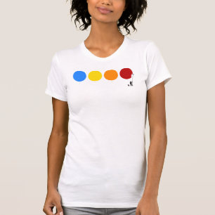 Lusnymåla Färg Circles Stick figur T Shirt