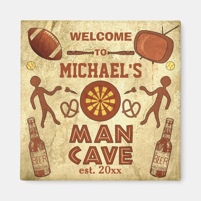 Lusnyman Cave med Anpassningsbarna Ditt namn Magnet (Framsidan)
