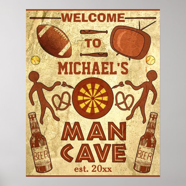 Lusnyman Cave med Anpassningsbarna Ditt namn Poster (Framsidan)