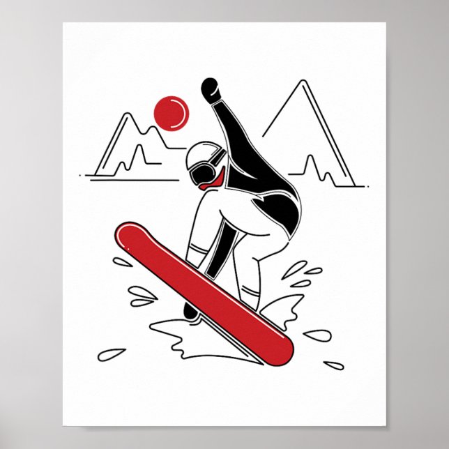 Lusnymning - Snö Boarder Älskare Gift Poster (Framsidan)