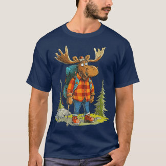 Lusnymoose Camping Hiking T Shirt