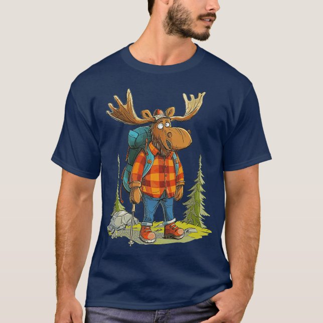 Lusnymoose Camping Hiking T Shirt (Framsida)