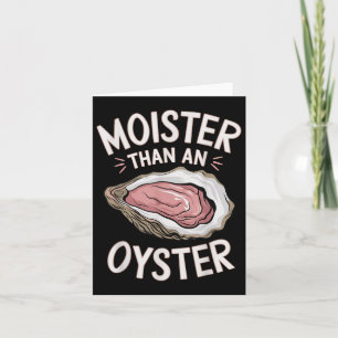 Lusnymost som ostron Salty Vuxen humor Seafood Kort