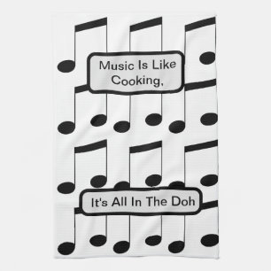 Lusnymusik är som kokning, Tea Towel Kökshandduk