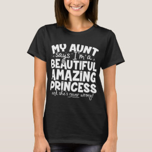 Lusnyprinsessan Unik gåva till Nece från Auntie T Shirt
