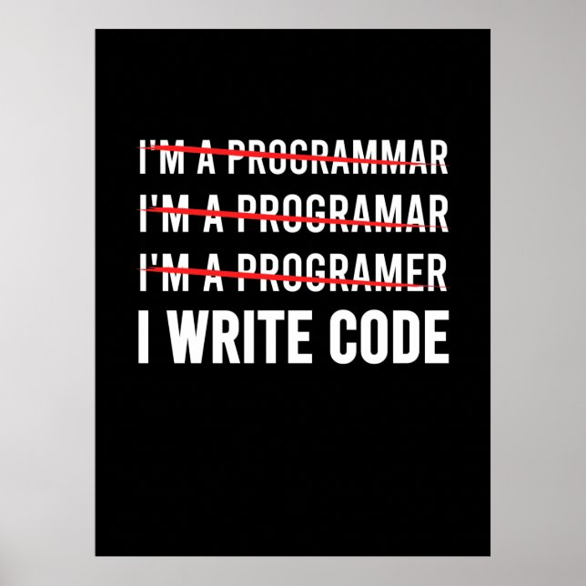 Lusnyprogrammerare I-kod Poster (Framsidan)