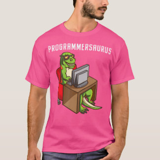 Lusnyprogrammerare T Rex Dinosaur Programming Codi Shirt