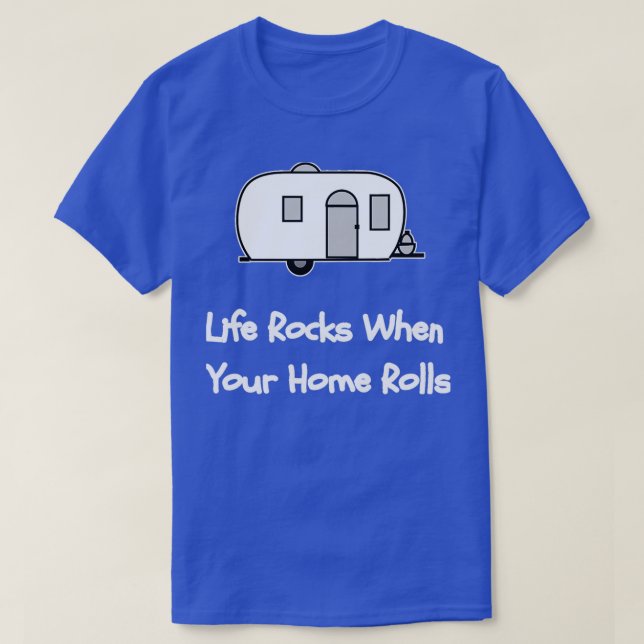 Lusnyr där än Retro Camping Queen T Shirt (Design framsida)