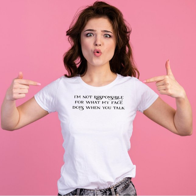 Lusnys ansiktsreaktion mot när du pseak t shirt (Skapare uppladdad)