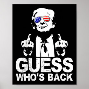 Lusnys, vem är tillbaka president Donald Trump Mid Poster