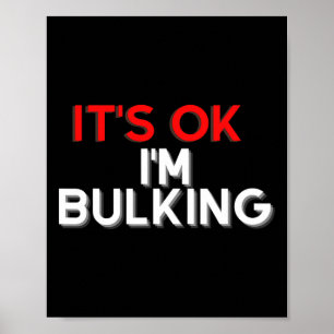 Lusnysa att jag är Bulking Bodybuilding Gym Coach Poster