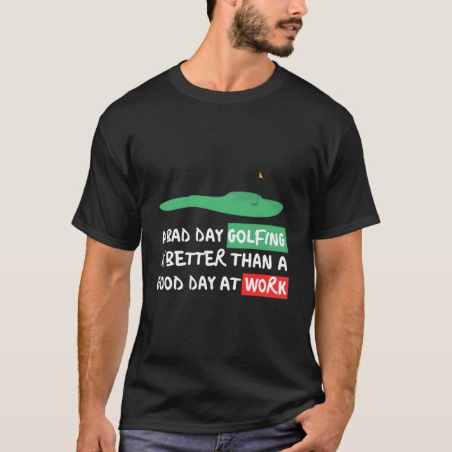 Lusnysa Golfing Sarkastic Quote Design T Shirt (Framsida)