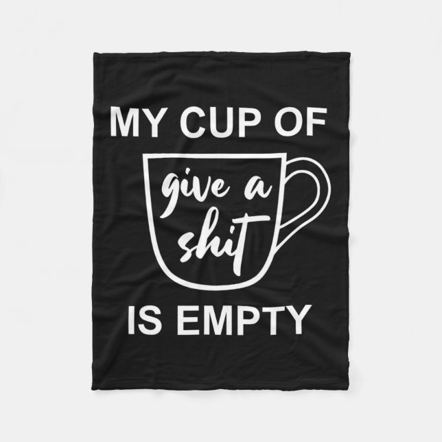 LusnySarcastic som säger min Kopp av Ge A - är tom Fleecefilt (Framsidan)
