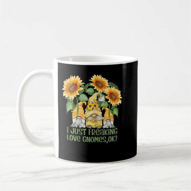 Lusnysblommor - jag bara Freaking Lov Kaffemugg (Vänster)