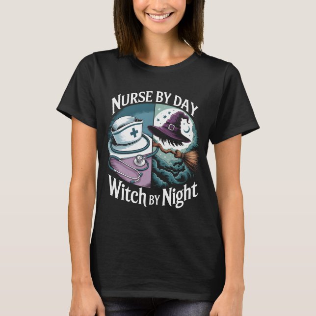 Lusnysjuksköterska efter daglig dräktighet vid nat t shirt (Framsida)
