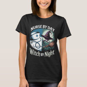 Lusnysjuksköterska efter daglig dräktighet vid nat t shirt