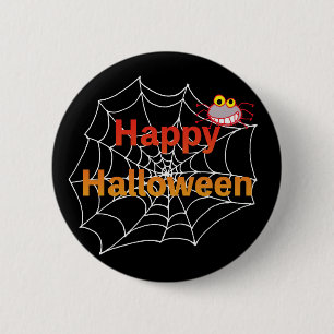 Lusnyspider på Halloween Webben Knapp