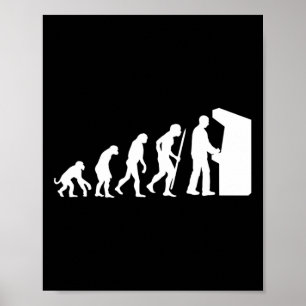 Lusnyt Arcade Evolution Arcade Old school Video Ga Poster