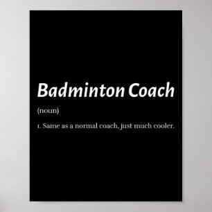Lusnyt Badminton Coach är samma sak som vanlig Coa Poster