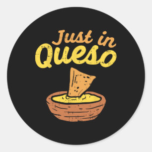 Lusnyt bara i Cheese Queso Cinco De Mayo Nacho Mex Runt Klistermärke