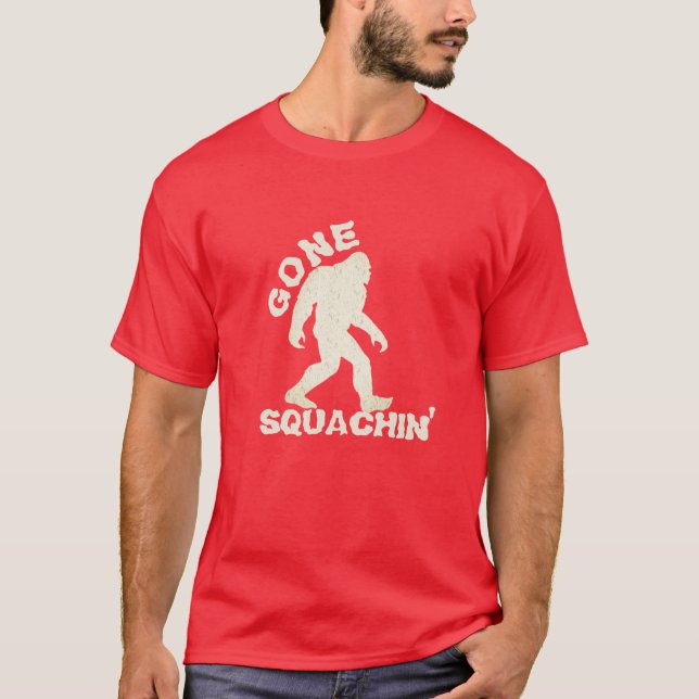 Lusnyt Bigfoot Shirt, Borta Squatchin Tee (Framsida)