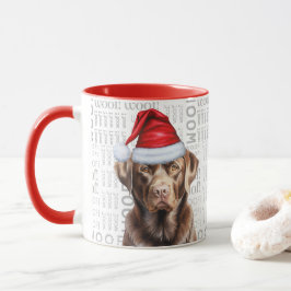 Lusnyt Chocolate Labrador Retriever jul Mugg