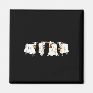 Lusnyt Ghost Cows Halloween Animals Cow Älskare Sp Magnet