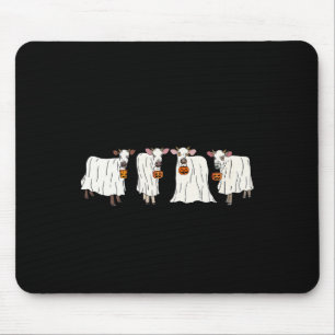 Lusnyt Ghost Cows Halloween Animals Cow Älskare Sp Musmatta