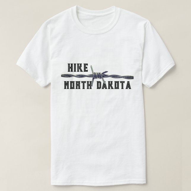 Lusnyt Hike "ditt tillstånd" och Barbed Wire T-Shi T Shirt (Design framsida)